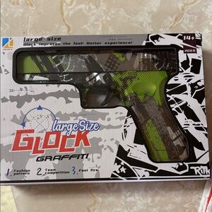 Glock Graffiti Toy Gun - Green and Brown